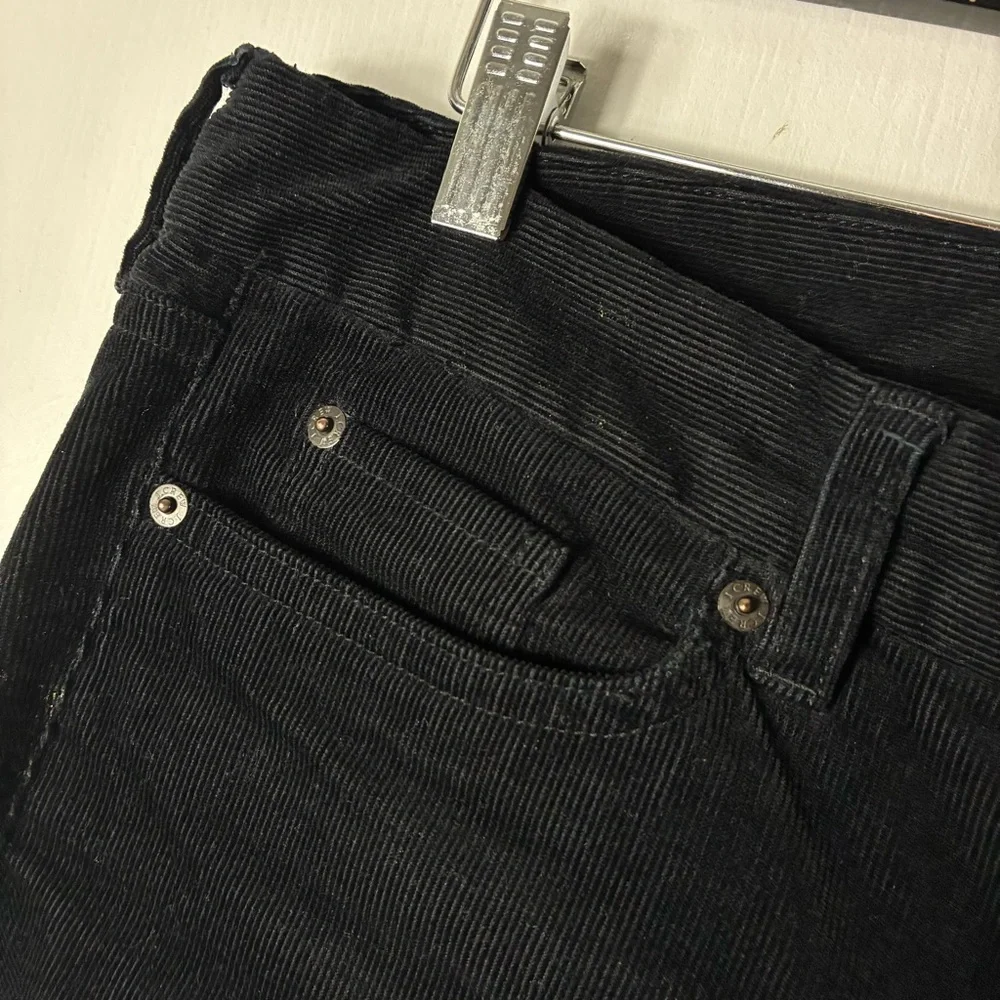 J. Crew Black Corduroy Favorite Fit Pants 31R Cotton Straight Classic Piece